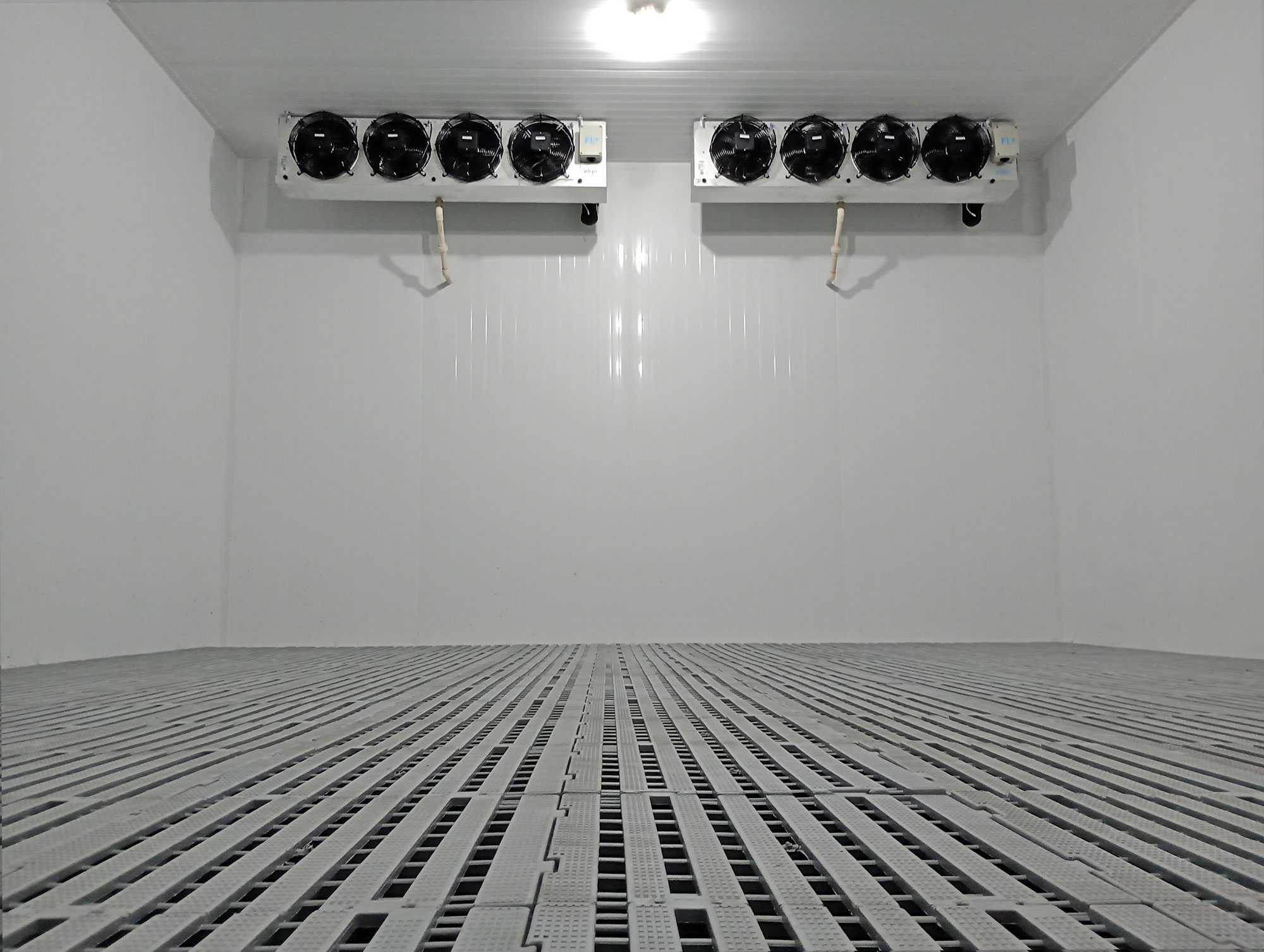 Câmara fria industrial instalada pela OpenFrio para hortifruti